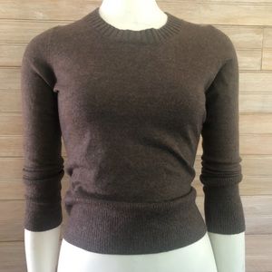 Brown wool long sleeve